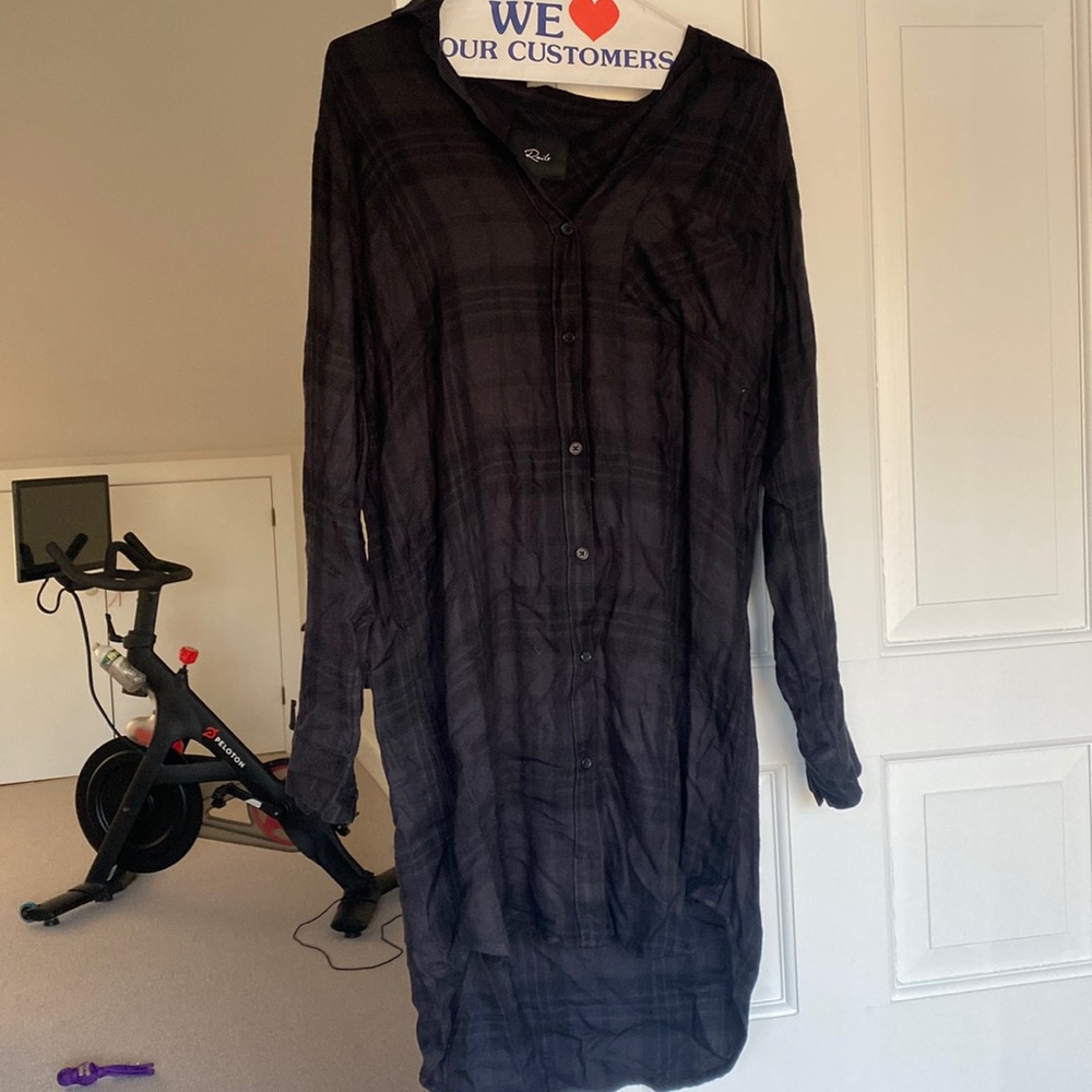 RAILS PLAID SHIRT DRESS. TAGS ON.